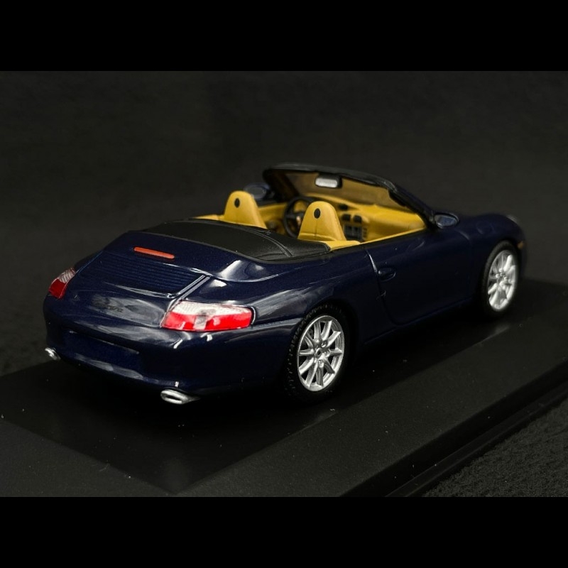 Porsche 911 Cabriolet Type 996 2001 Lapis Blue Metallic 1/43 Minichamps ...