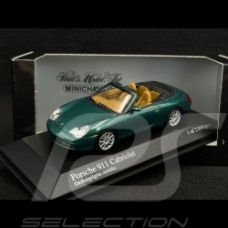 Porsche 911 Cabriolet Type 996 2001 Dschungelgrün Metallic 1/43 Minichamps 400061032