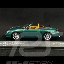 Porsche 911 Cabriolet Type 996 2001 Dschungelgrün Metallic 1/43 Minichamps 400061032