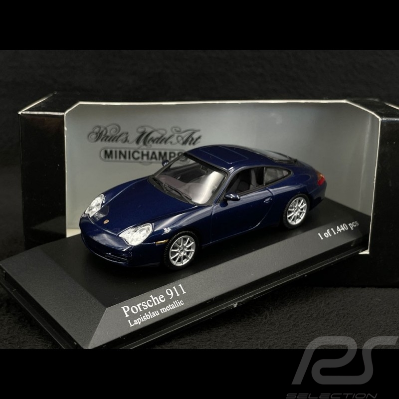Porsche 911 Carrera 4 Phase II Type 996 2001 Bleu Lapis Métallique 1/43 Minichamps 400061021