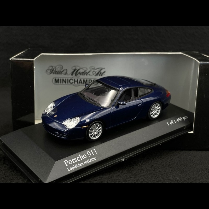 Porsche 911 Carrera 4 Phase II Type 996 2001 Lapis Blue Metallic 1/43  Minichamps 400061021