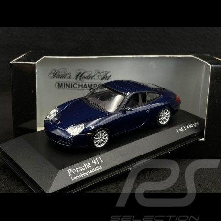 Porsche 911 Carrera 4 Phase II Type 996 2001 Bleu Lapis Métallique 1/43 Minichamps 400061021