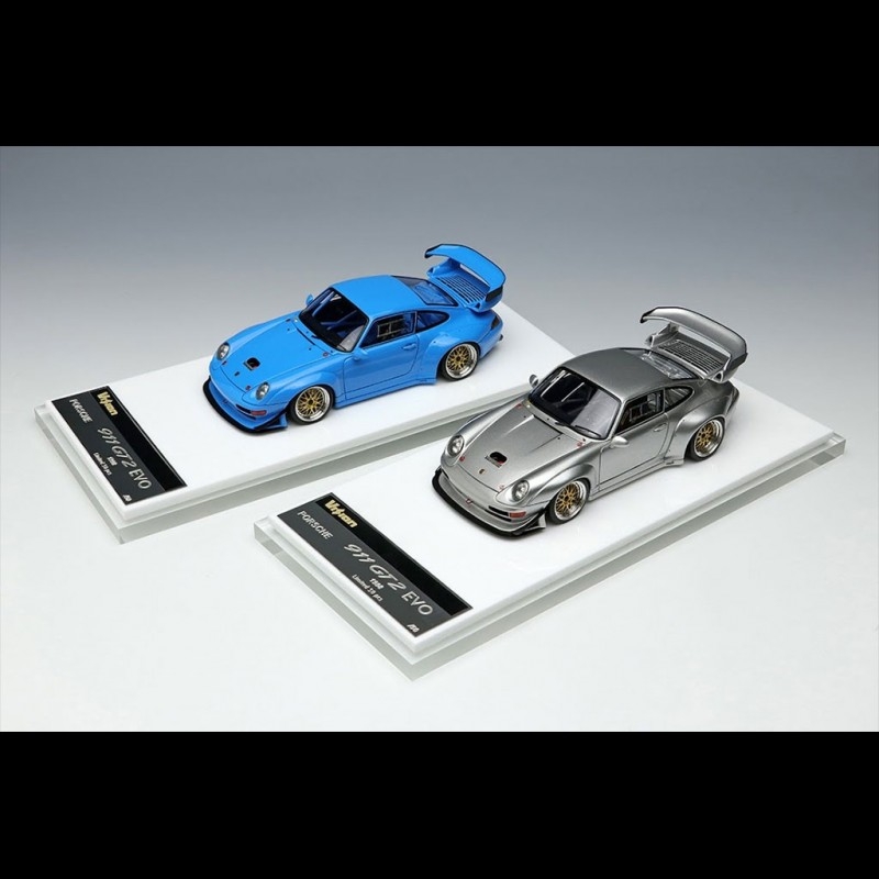 Porsche 911 GT2 EVO Type 993 1998 Arctic Silver 1/43 Make Up VM131C