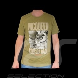 T-shirt Steve McQueen King of Race Face à Face Vert Olive Hero Seven - homme