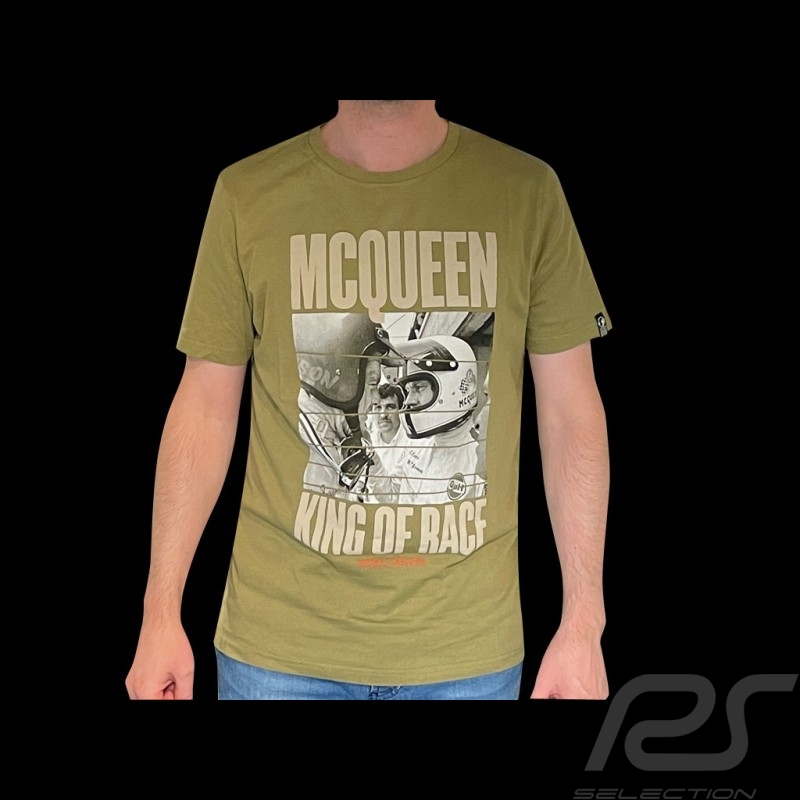 T-shirt Steve McQueen King of Race Face to Face Olivgrün Hero Seven - herren T-shirt Steve McQueen King of Race Face to Face Olivgrün Hero Seven - herren
