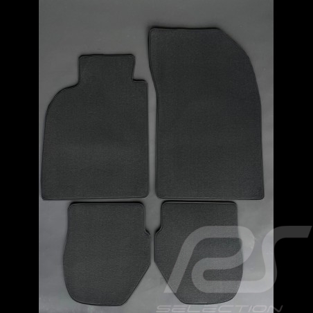 Fußmatten Porsche 964 Schwarz - LUXE Qualität - mit Keder