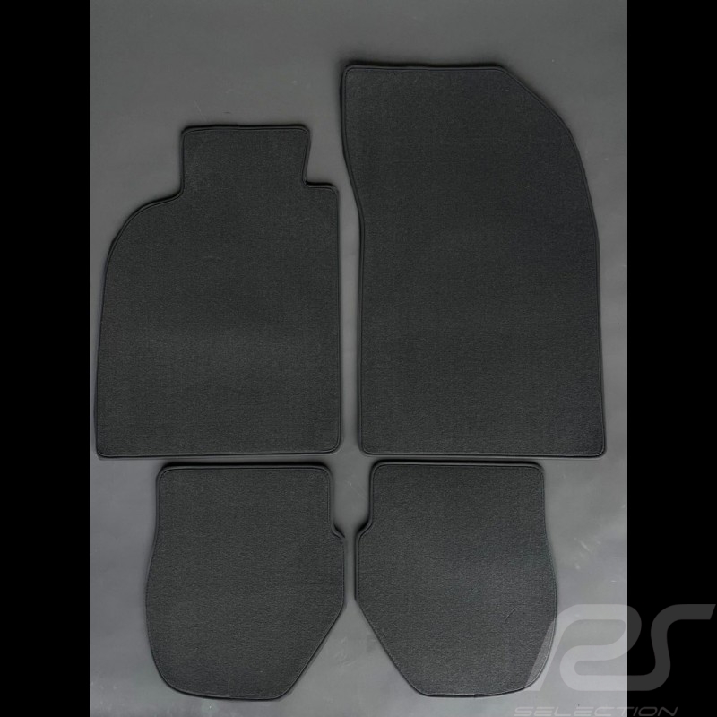 Tapis de sol Porsche 964 Noir - Qualité PREMIUM - avec passepoil