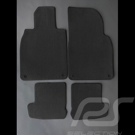 Floor Mats Porsche 911 type 991 Black - PREMIUM Quality - with piping