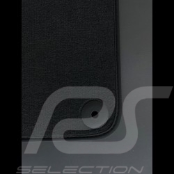 Floor Mats Porsche 911 type 992 Black - LUXE Quality - with piping