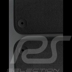 Floor Mats Porsche 718/981 Boxster/Cayman 2004-2012 Black - PREMIUM Quality - with piping