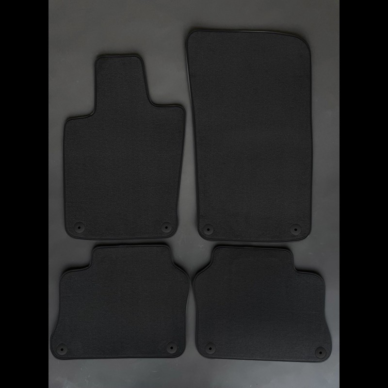 Floor Mats Porsche Panamera Black LUXE Quality with piping