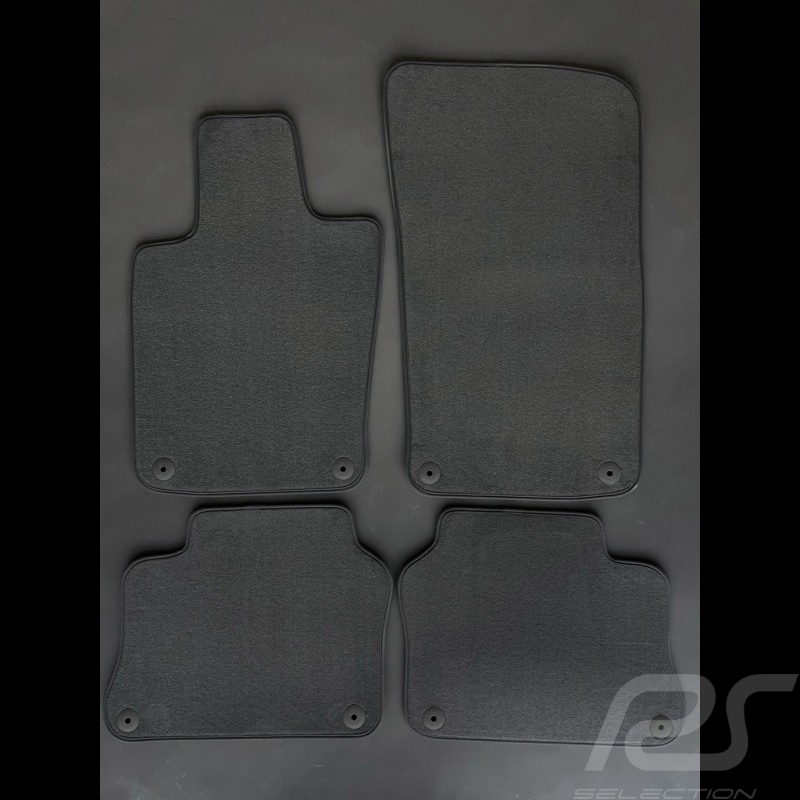 Floor Mats Porsche Panamera Anthracite Grey - LUXE Quality - with piping