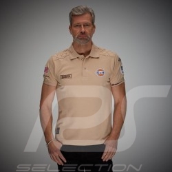 Polo Gulf Racing Steve McQueen Le Mans n°50 sand beige - men