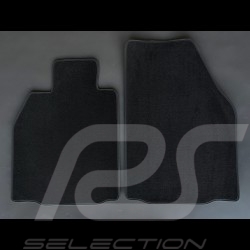 Floor Mats Porsche 987 Boxster/Cayman 2004-2012 without Bose system Black - LUXE Quality - with piping