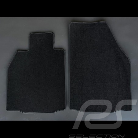 Floor Mats Porsche 987 Boxster/Cayman 2004-2012 without Bose system Black - LUXE Quality - with piping