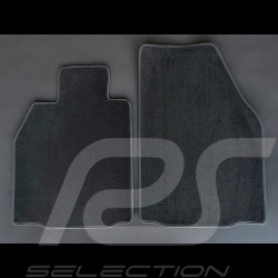 Floor Mats Porsche 987 Boxster/Cayman 2004-2012 without Bose system Anthracite Grey - PREMIUM Quality - with piping