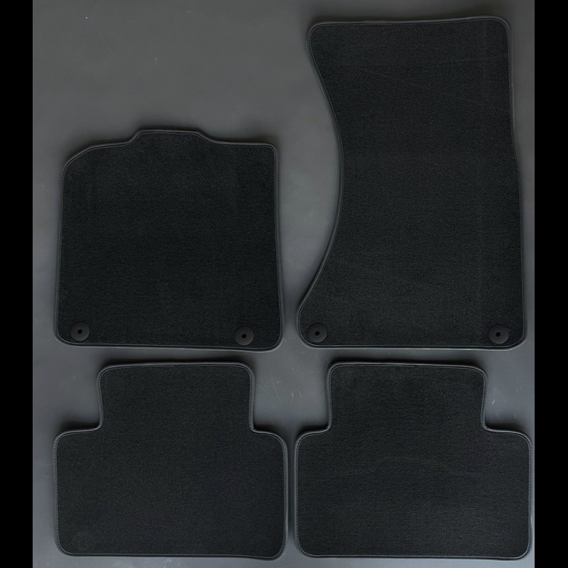 Floor Mats Porsche Macan Anthracite Black PREMIUM Quality with piping