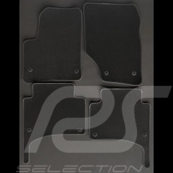 Floor Mats Porsche Cayenne I 9PA 2002-2007 Black - LUXE Quality - with piping