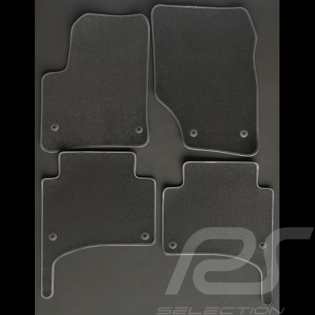 Tapis Porsche Cayenne I 9PA 2002-2007 Gris Anthracite - Qualité PREMIUM - avec passepoil