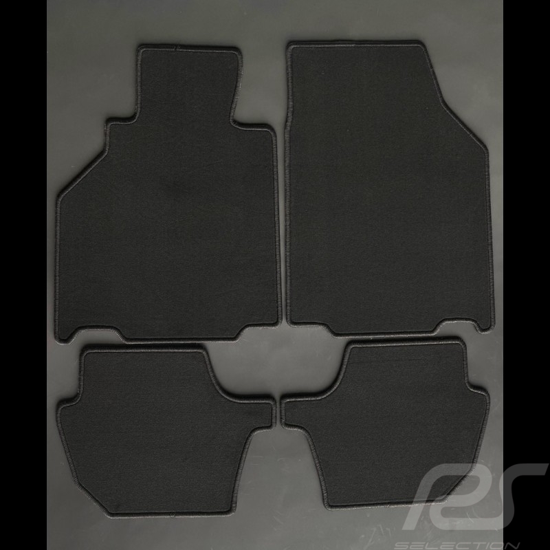 Floor Mats Porsche 996 without Bose system Black - PREMIUM Quality