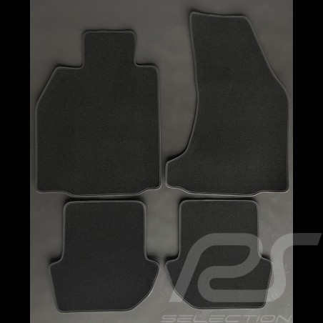Floor Mats Porsche 997 with Bose system Black - LUXE Quality - with piping