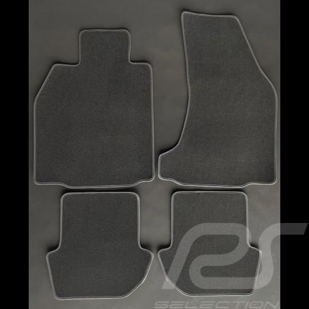 Floor Mats Porsche 997 with Bose system Anthracite Grey - PREMIUM Quality - with piping
