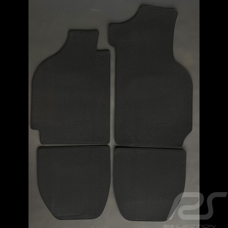 Floor Mats Porsche 911 G 1983 4-pieces Black - LUXE Quality - with piping