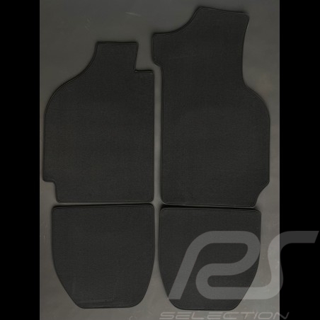 Floor Mats Porsche 911 G 1983 4-pieces Black - LUXE Quality - with piping
