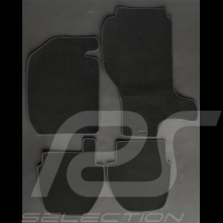 Floor Mats Porsche 911 G excluding 1983 4-pieces Black - PREMIUM Quality - with piping