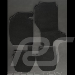 Floor Mats Porsche 911 G excluding 1983 4-pieces Black - LUXE Quality - with piping