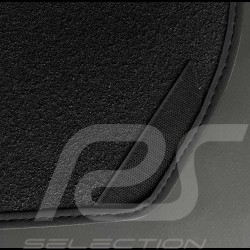 Floor Mats Porsche 911 G excluding 1983 4-pieces Black - LUXE Quality - with piping