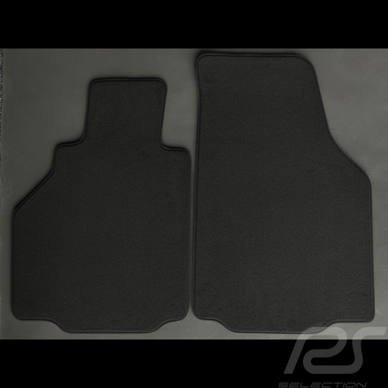 Tapis Porsche 986 Boxster/Cayman hors 1999 et 2003 Noir - Qualité LUXE - avec passepoil