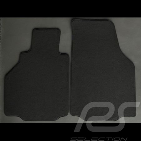 Floor Mats Porsche 986 Boxster/Cayman except 1999 and 2003 Black - LUXE Quality - with piping