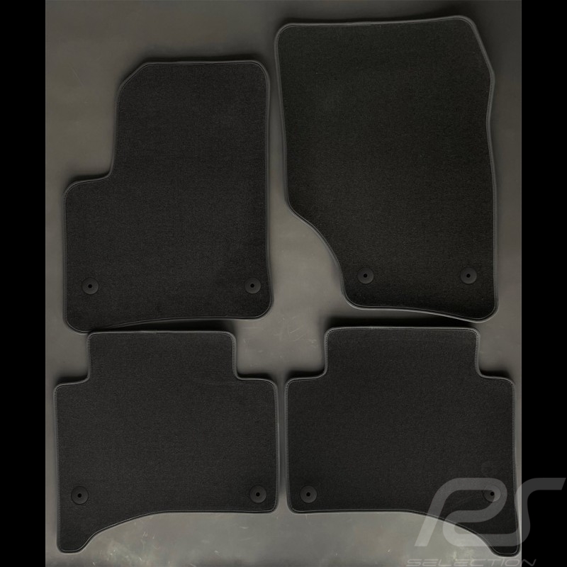 Tapis Porsche Cayenne I Facelift 11/2007-2010 Noir - Qualité PREMIUM - avec passepoil