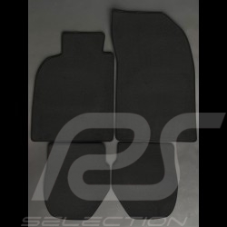Floor Mats Porsche 993 Coupe & Cabrio Black - LUXE Quality - with piping