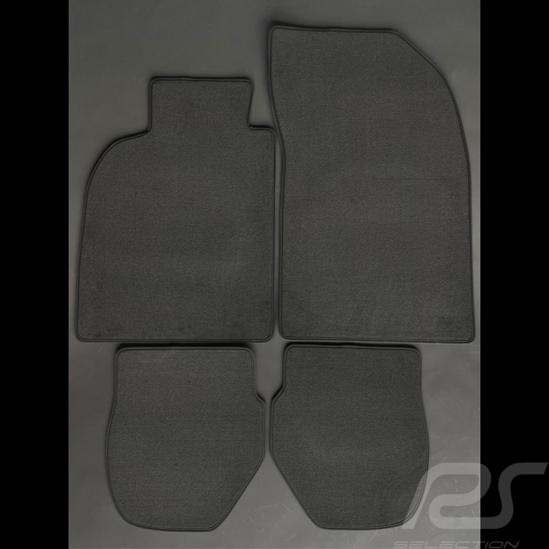 Tapis Porsche 993 Coupe & Cabrio Gris Anthracite - Qualité LUXE - avec passepoil