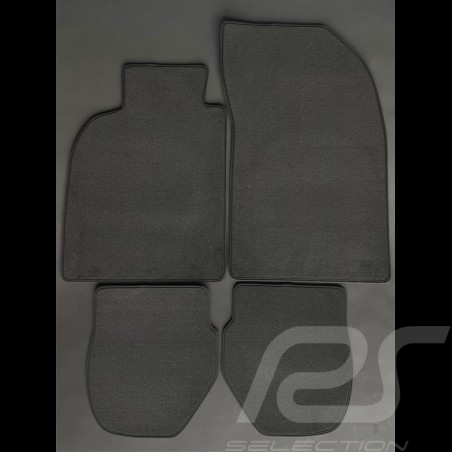 Tapis Porsche 993 Coupe & Cabrio Gris Anthracite - Qualité LUXE - avec passepoil