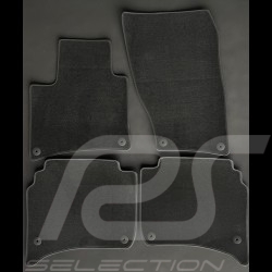 Floor Mats Porsche Cayenne II 2010-2017 Anthracite Grey - LUXE Quality - with piping