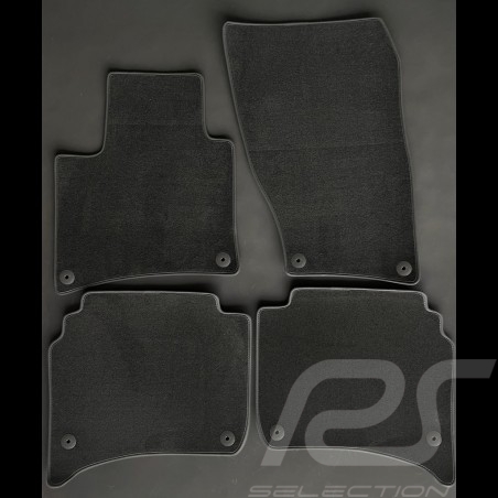 Floor Mats Porsche Cayenne II 2010-2017 Anthracite Grey - LUXE Quality - with piping