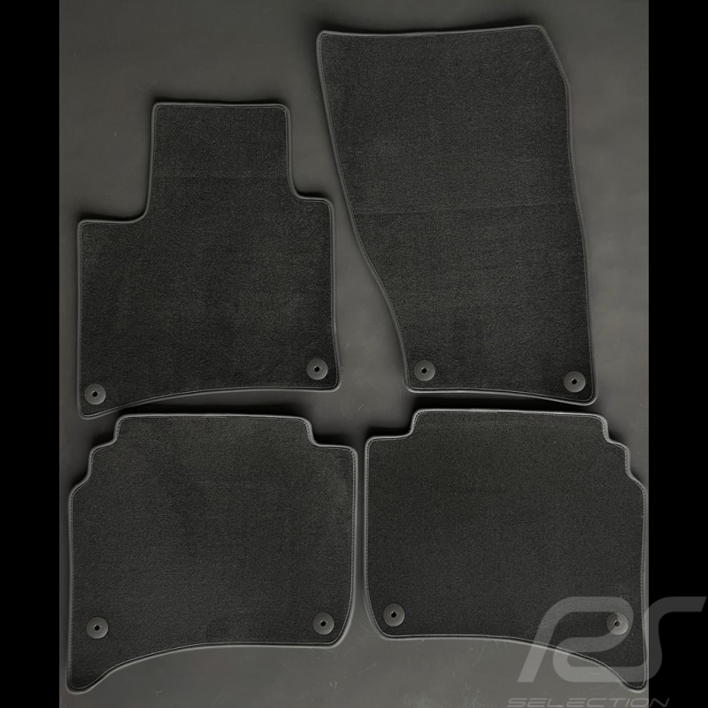 Tapis Porsche Cayenne II 2010-2017 Gris Anthracite - Qualité PREMIUM - avec passepoil