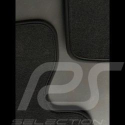 Floor Mats Porsche 356 Black - PREMIUM Quality - with piping