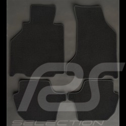 Floor Mats Porsche 996 with Bose system Black - PREMIUM Quality - with piping