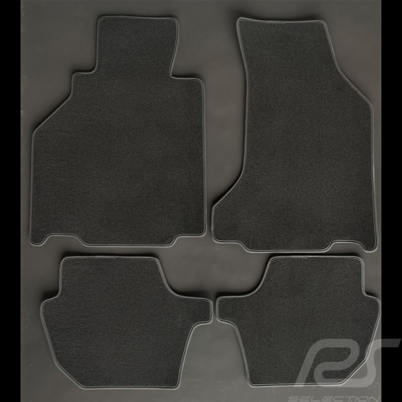 Tapis Porsche 996 avec système Bose Gris Anthracite - Qualité PREMIUM - avec passepoil