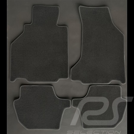 Floor Mats Porsche 996 with Bose system Anthracite Grey - PREMIUM Quality - with piping