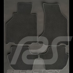 Floor Mats Porsche 996 with Bose system Anthrazitgrau - LUXE Quality - with piping