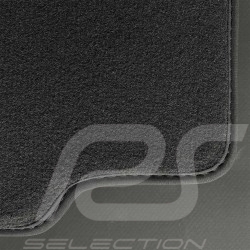 Floor Mats Porsche Porsche 996 without Bose system Anthracite Grey - LUXE Quality - with piping
