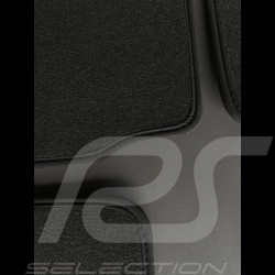Floor Mats Porsche 997 without Bose system Black - LUXE Quality - with piping