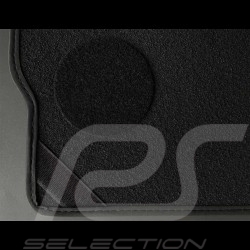 Tapis Porsche 997 sans système Bose Noir - Qualité LUXE - avec passepoil