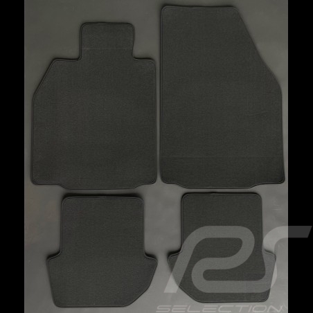 Floor Mats Porsche 997 without Bose system Anthracite Grey - LUXE Quality - with piping