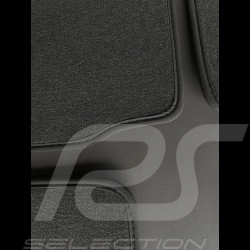 Floor Mats Porsche 997 without Bose system Anthracite Grey - LUXE Quality - with piping